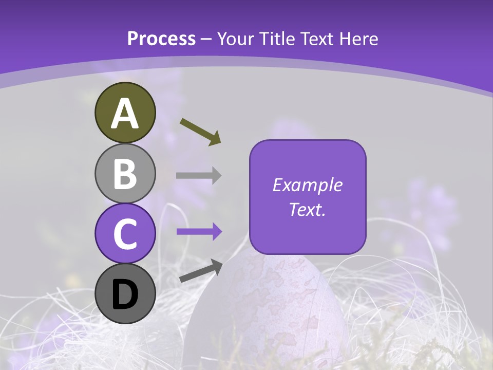 Dyed Country House Style Floral PowerPoint Template