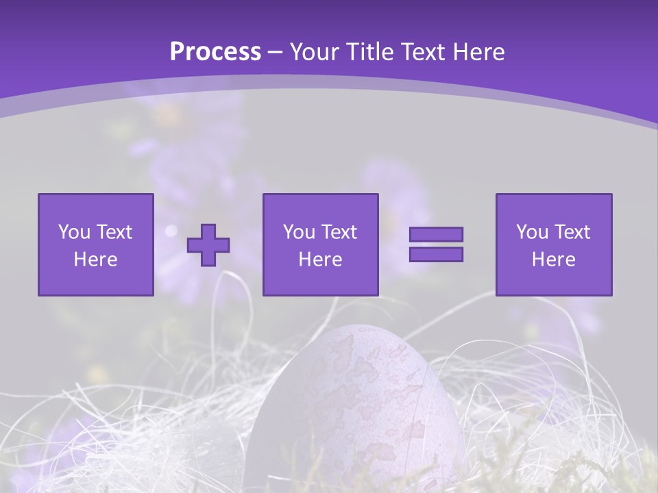 Dyed Country House Style Floral PowerPoint Template