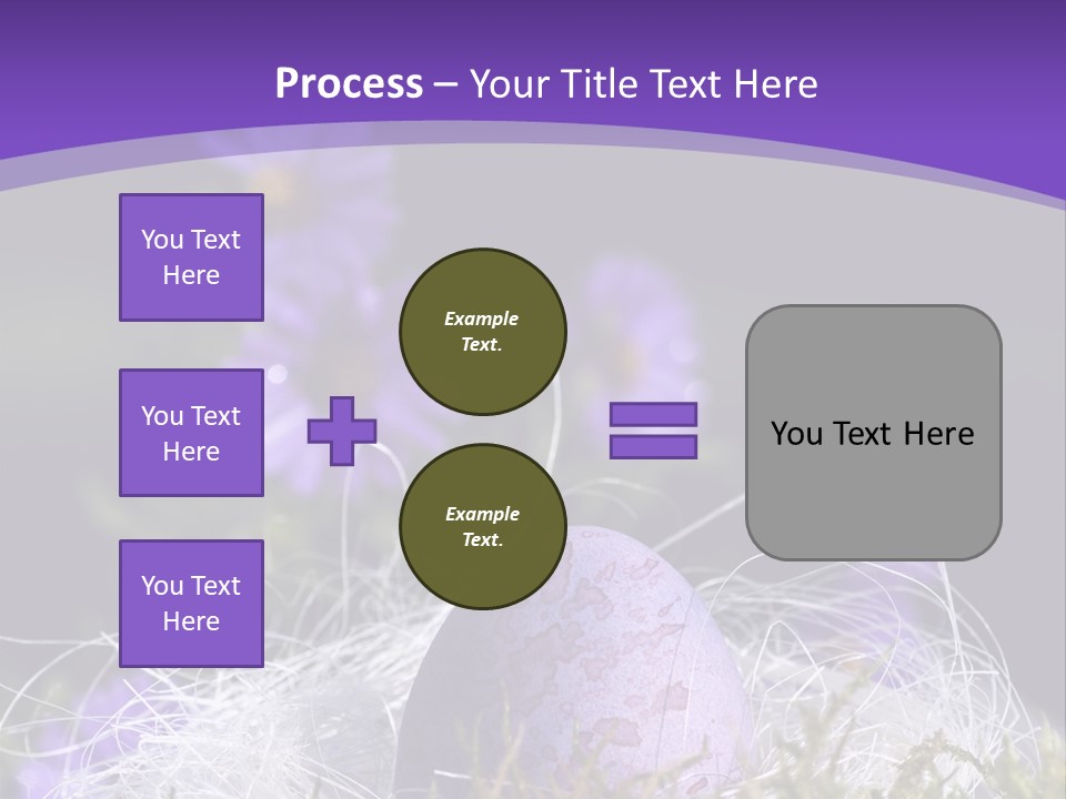 Dyed Country House Style Floral PowerPoint Template