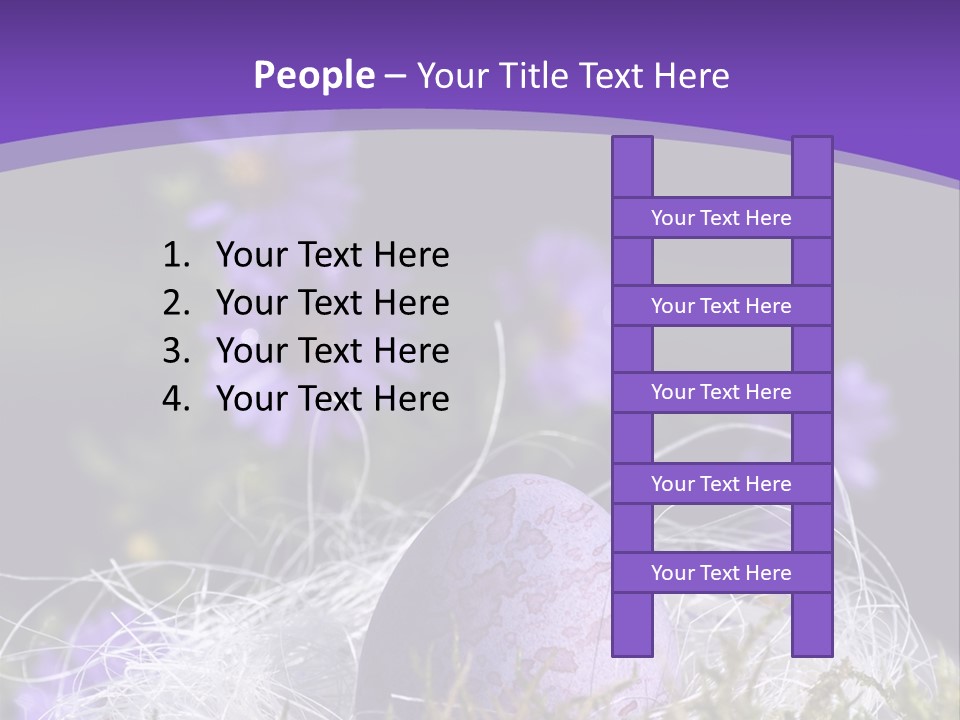 Dyed Country House Style Floral PowerPoint Template