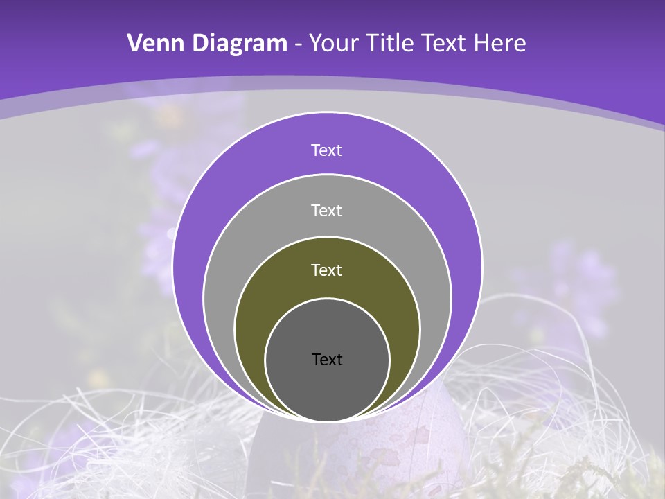 Dyed Country House Style Floral PowerPoint Template