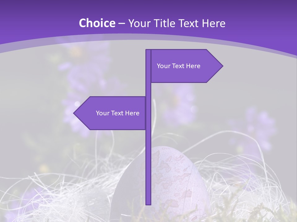 Dyed Country House Style Floral PowerPoint Template