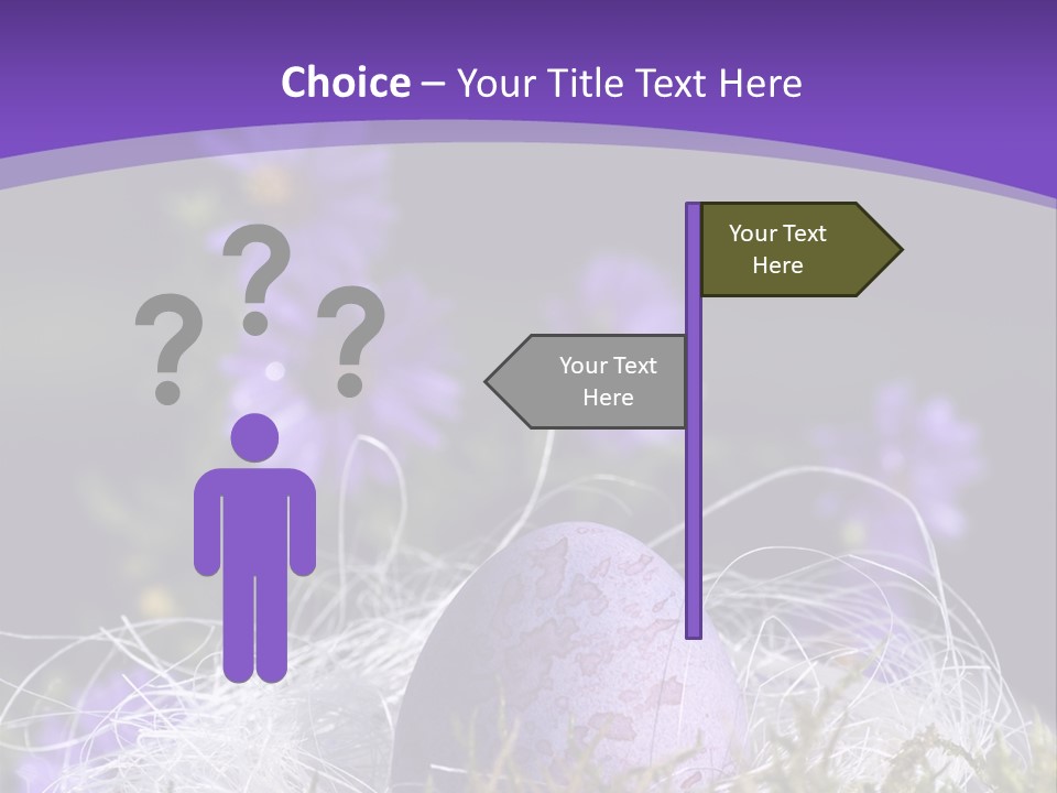 Dyed Country House Style Floral PowerPoint Template