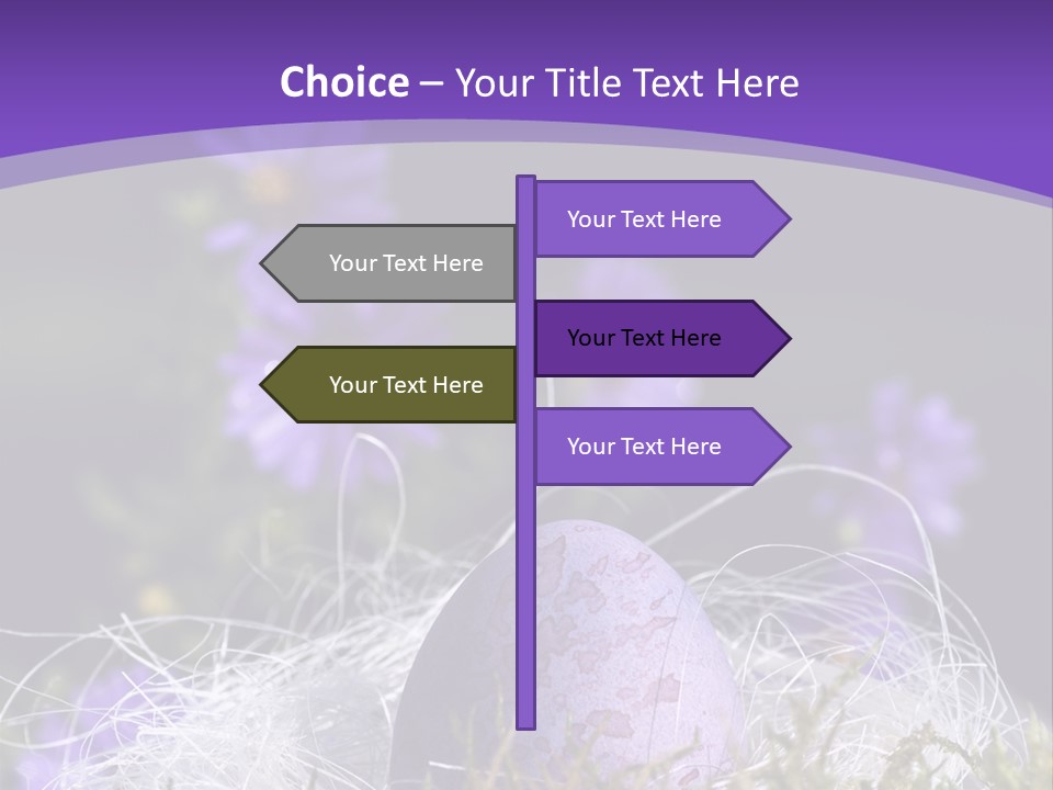 Dyed Country House Style Floral PowerPoint Template