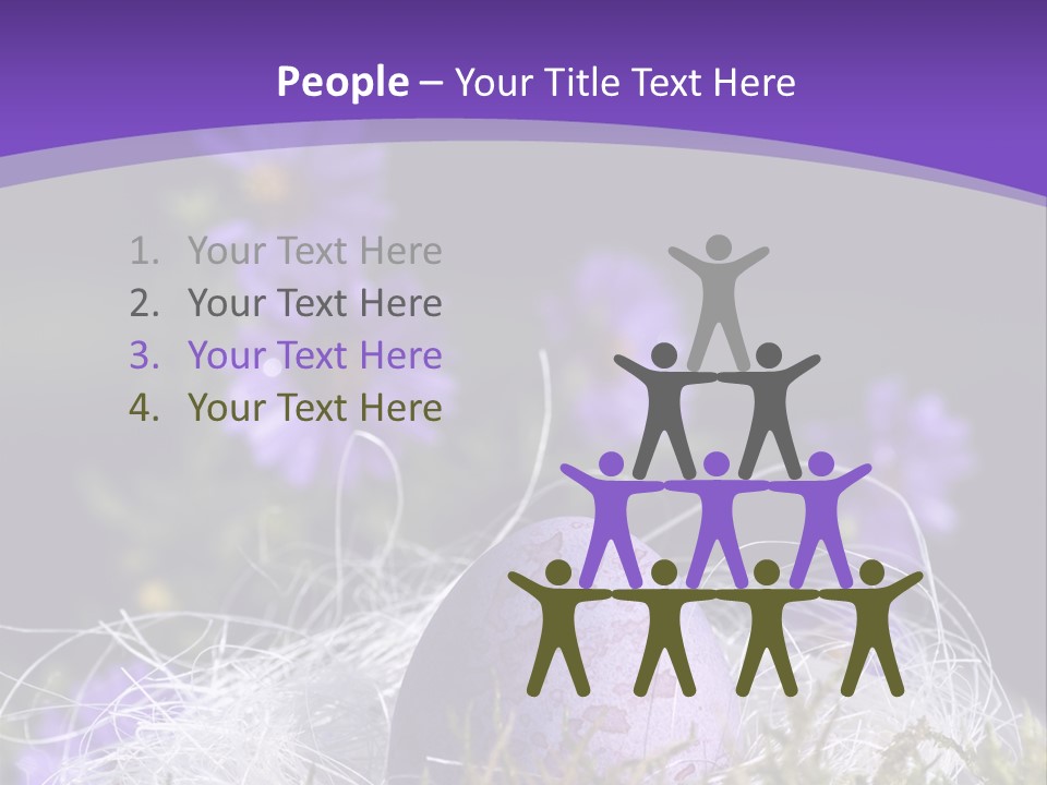 Dyed Country House Style Floral PowerPoint Template