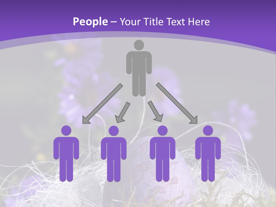 Dyed Country House Style Floral PowerPoint Template