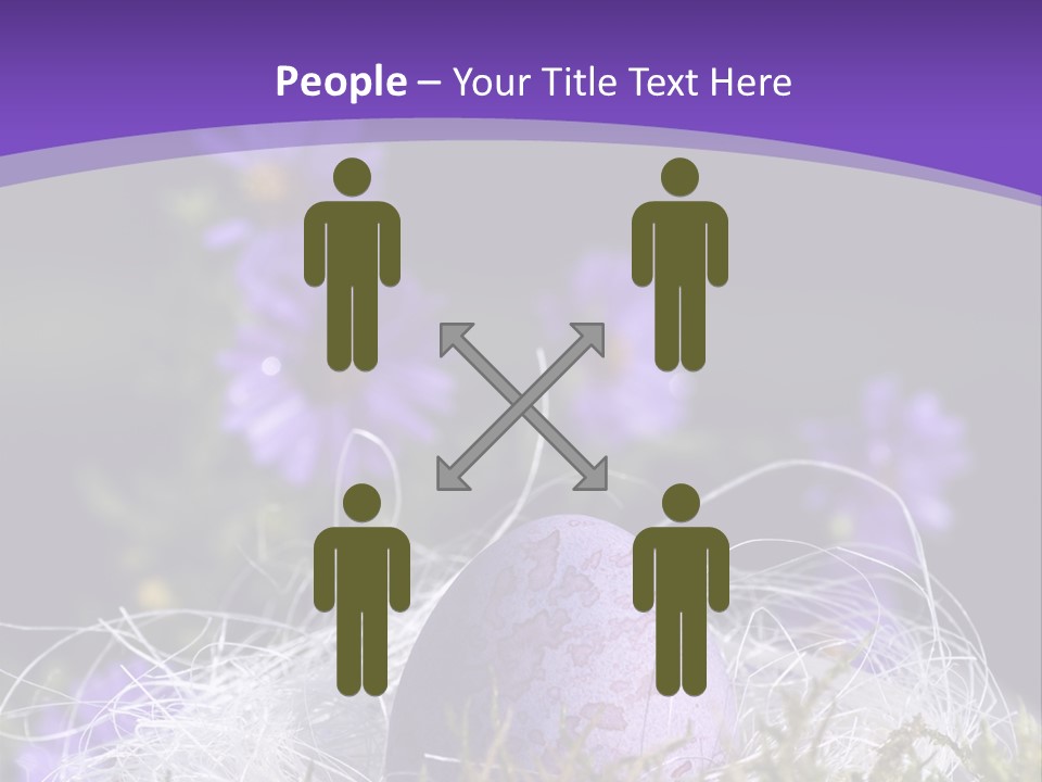 Dyed Country House Style Floral PowerPoint Template