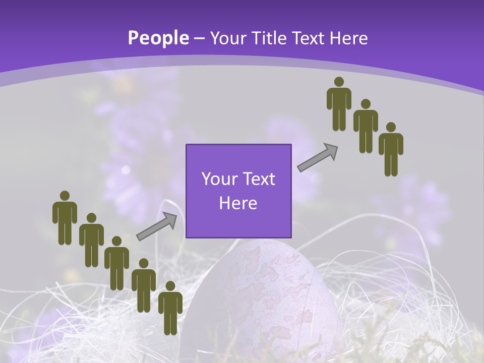 Dyed Country House Style Floral PowerPoint Template