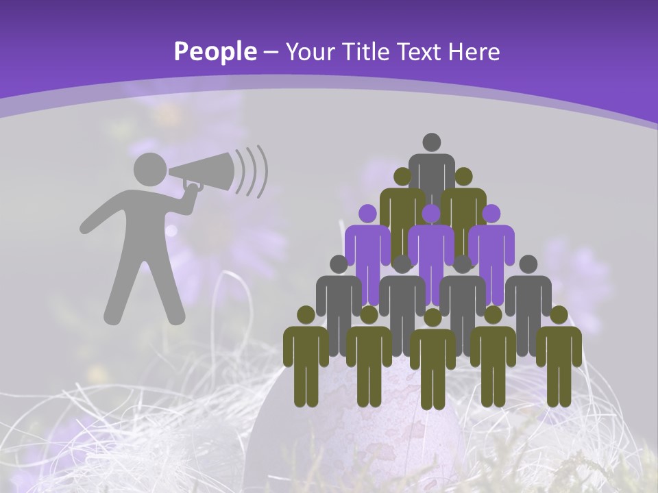 Dyed Country House Style Floral PowerPoint Template