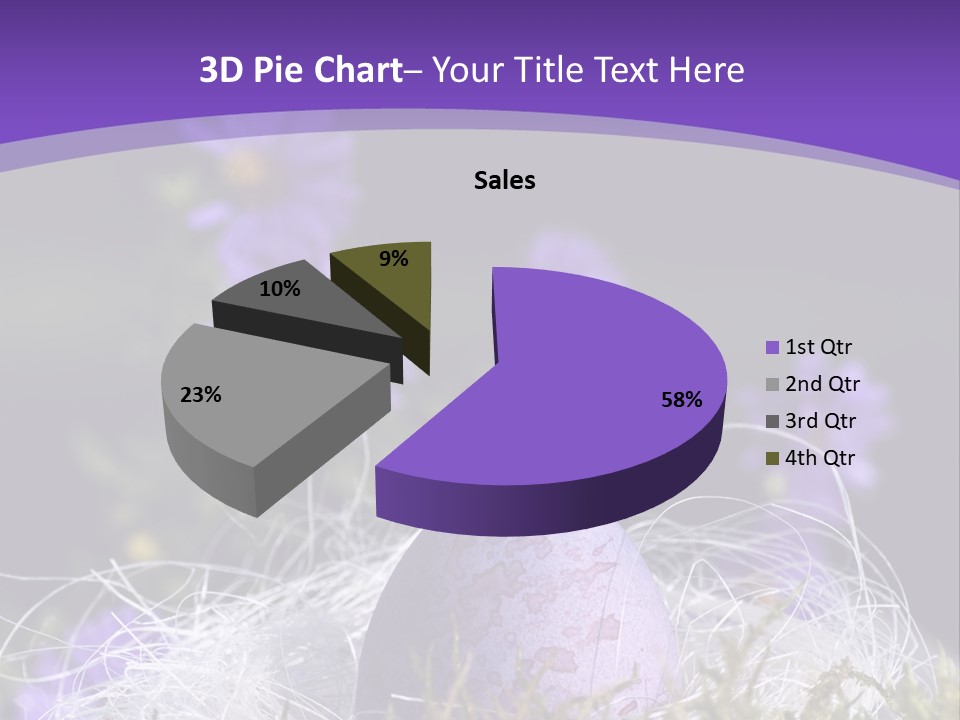 Dyed Country House Style Floral PowerPoint Template