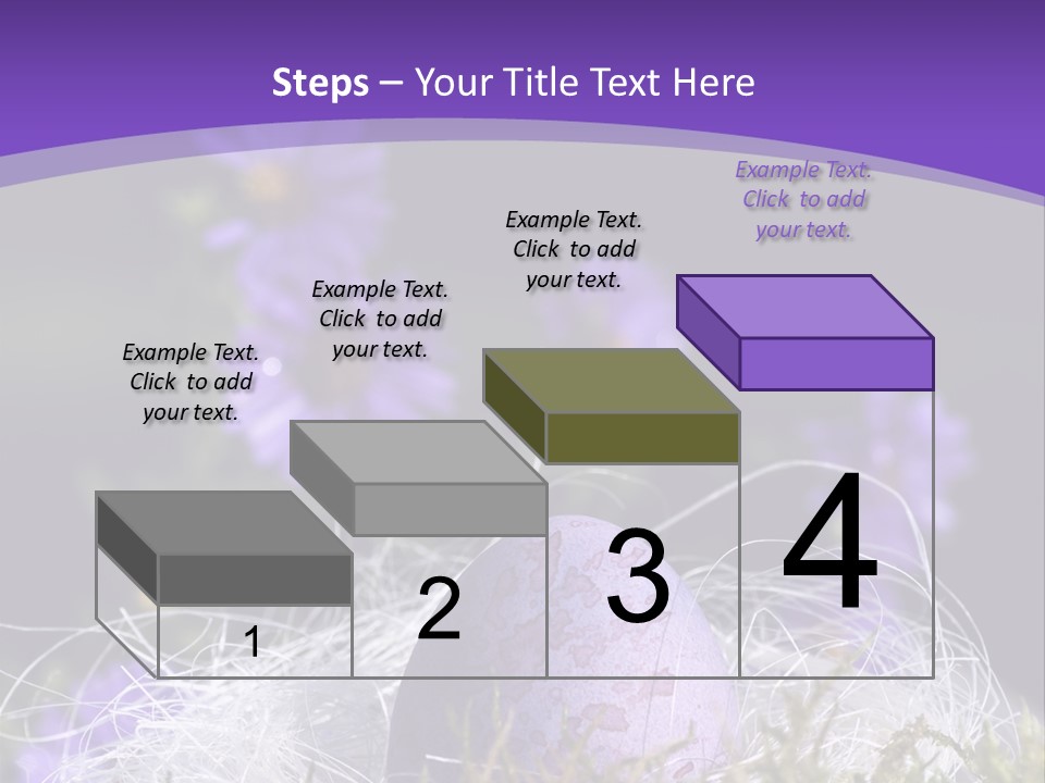 Dyed Country House Style Floral PowerPoint Template
