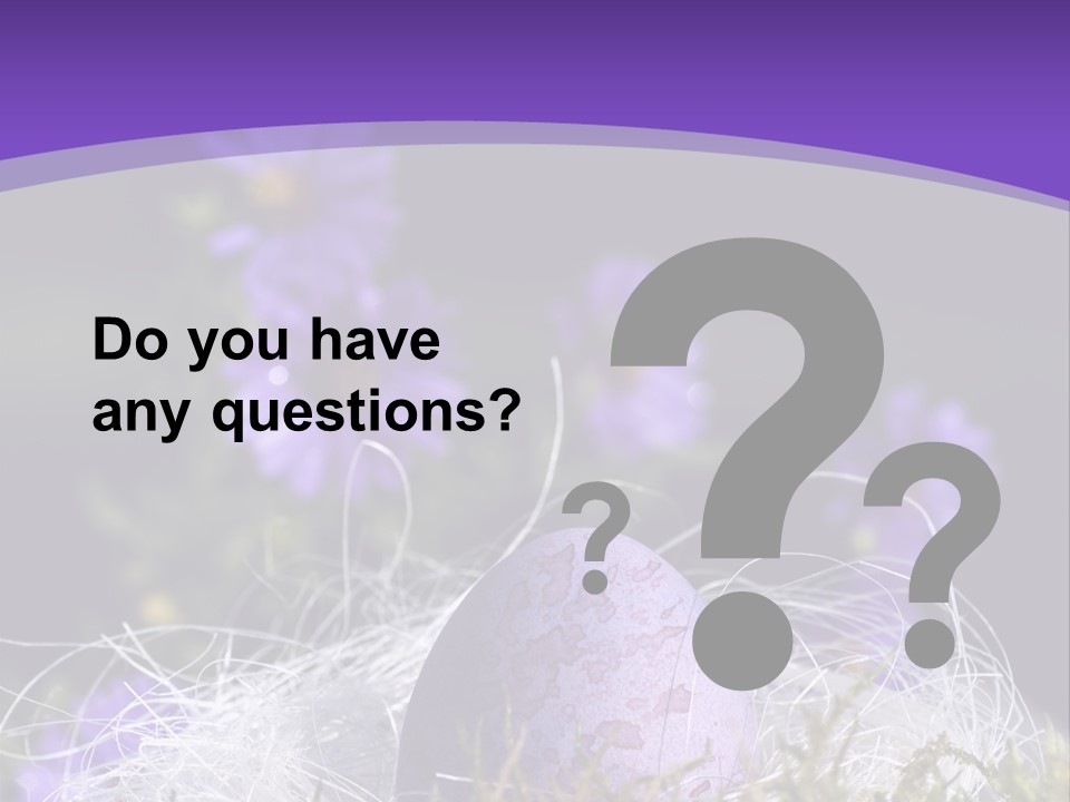 Dyed Country House Style Floral PowerPoint Template