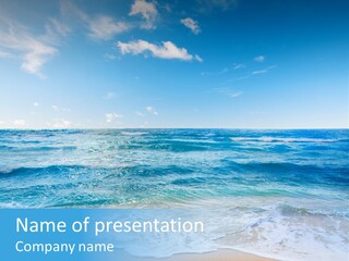 Travel Colorful Sea PowerPoint Template