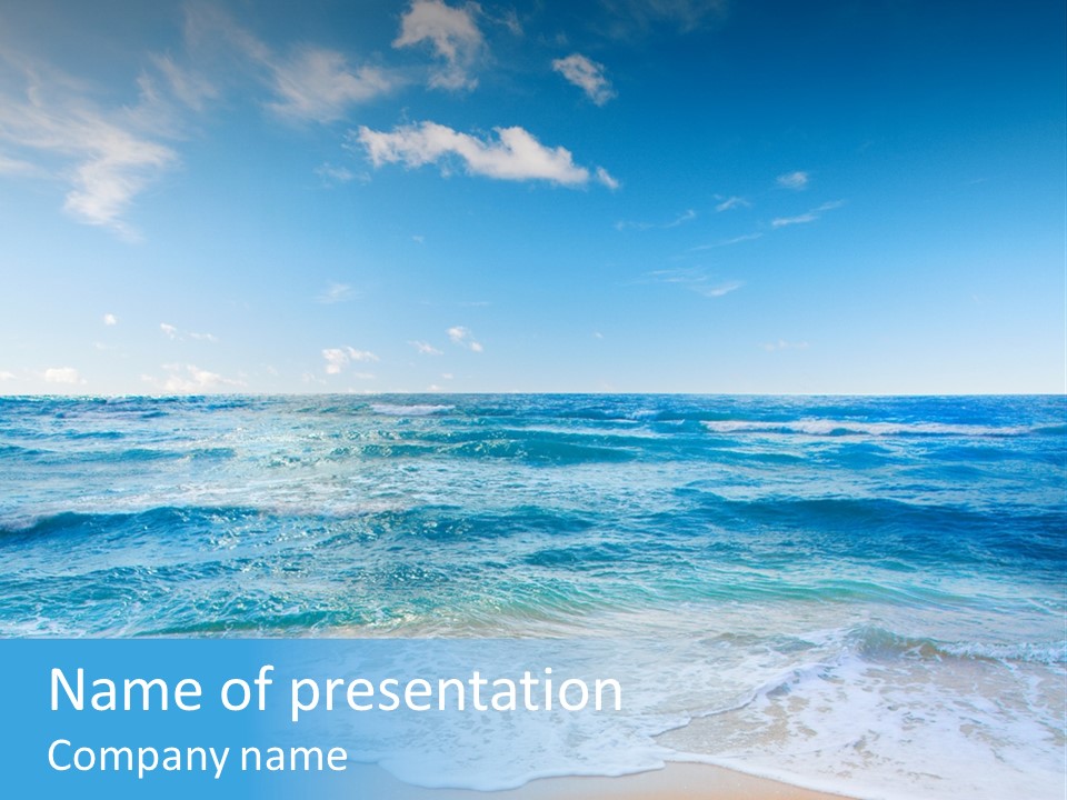 Travel Colorful Sea PowerPoint Template