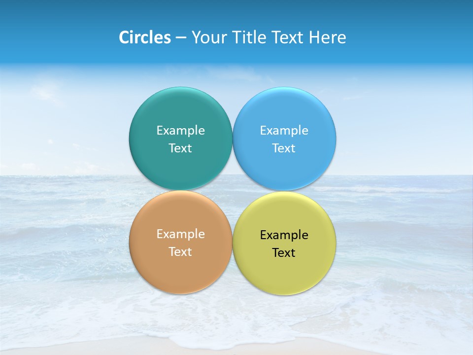 Travel Colorful Sea PowerPoint Template