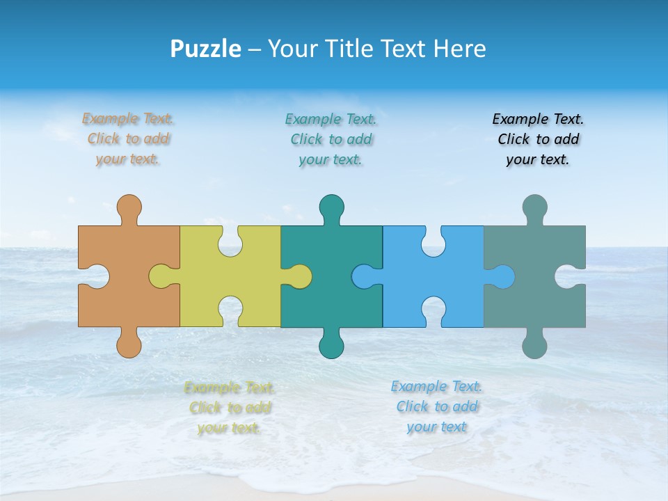 Travel Colorful Sea PowerPoint Template