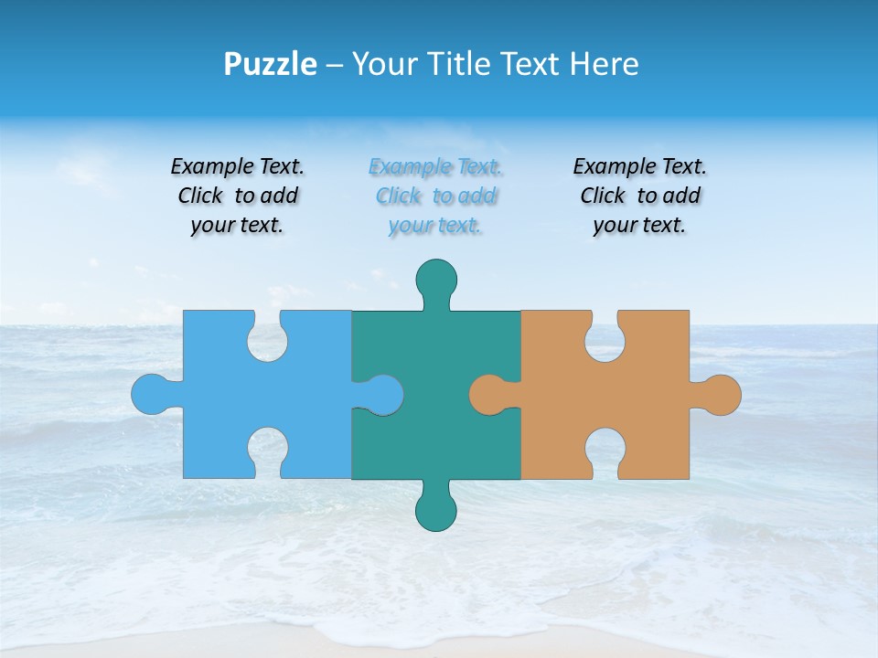 Travel Colorful Sea PowerPoint Template