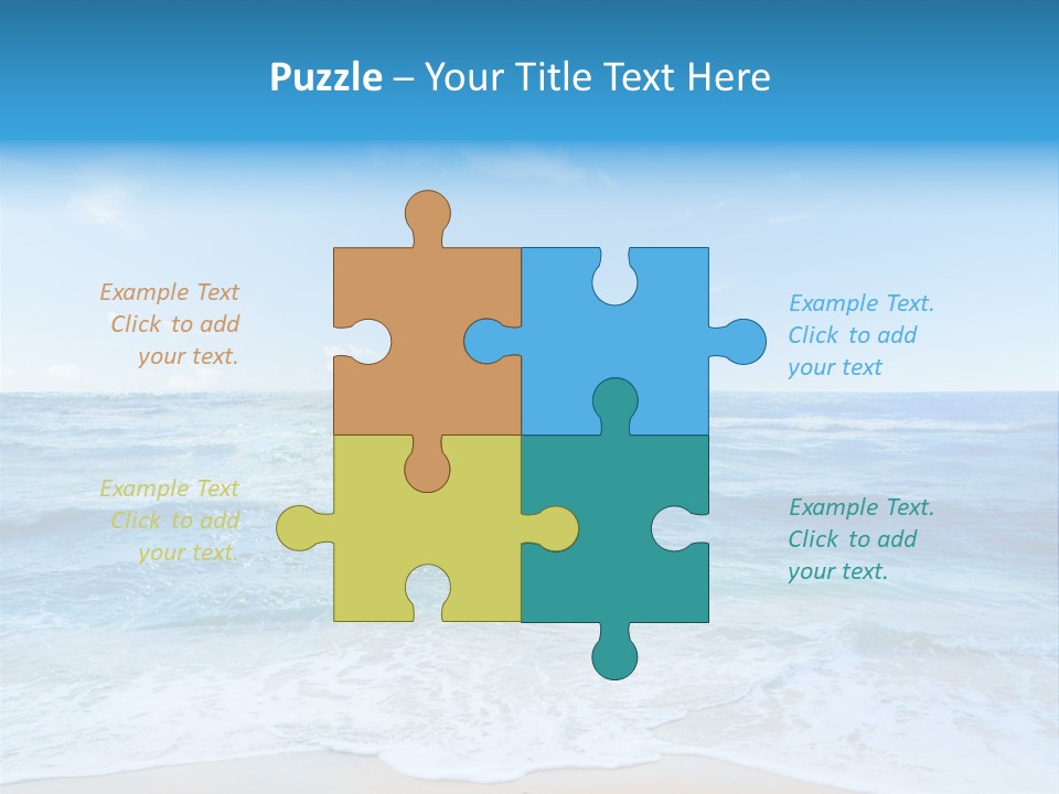 Travel Colorful Sea PowerPoint Template