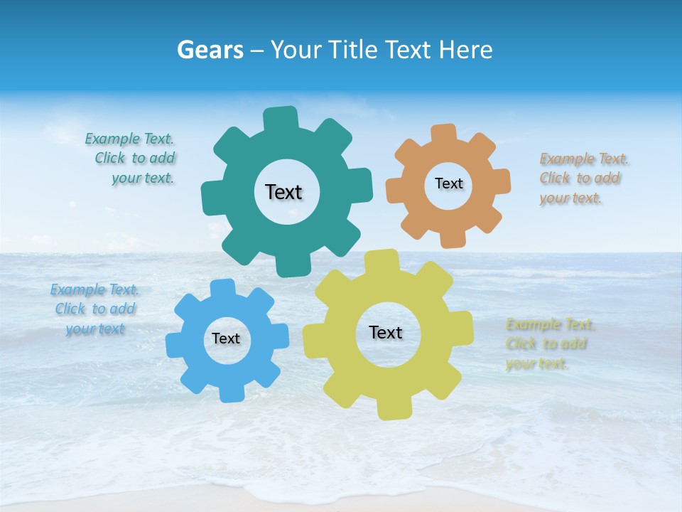 Travel Colorful Sea PowerPoint Template