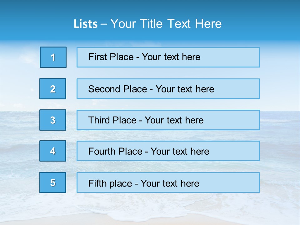 Travel Colorful Sea PowerPoint Template