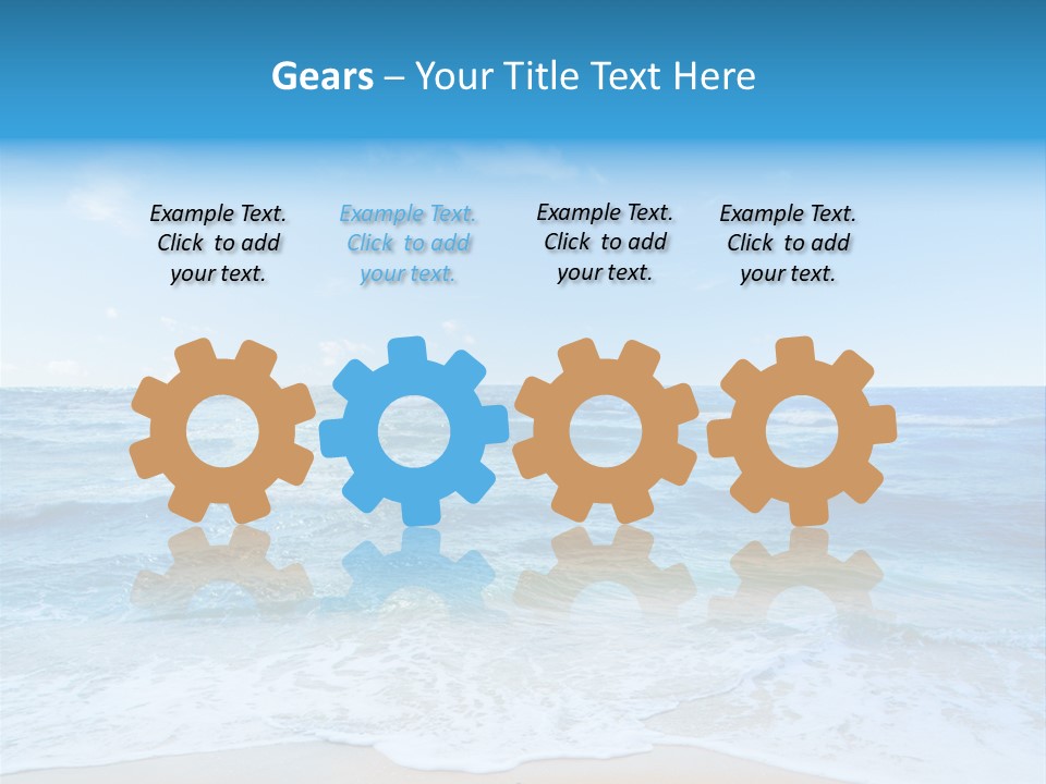 Travel Colorful Sea PowerPoint Template