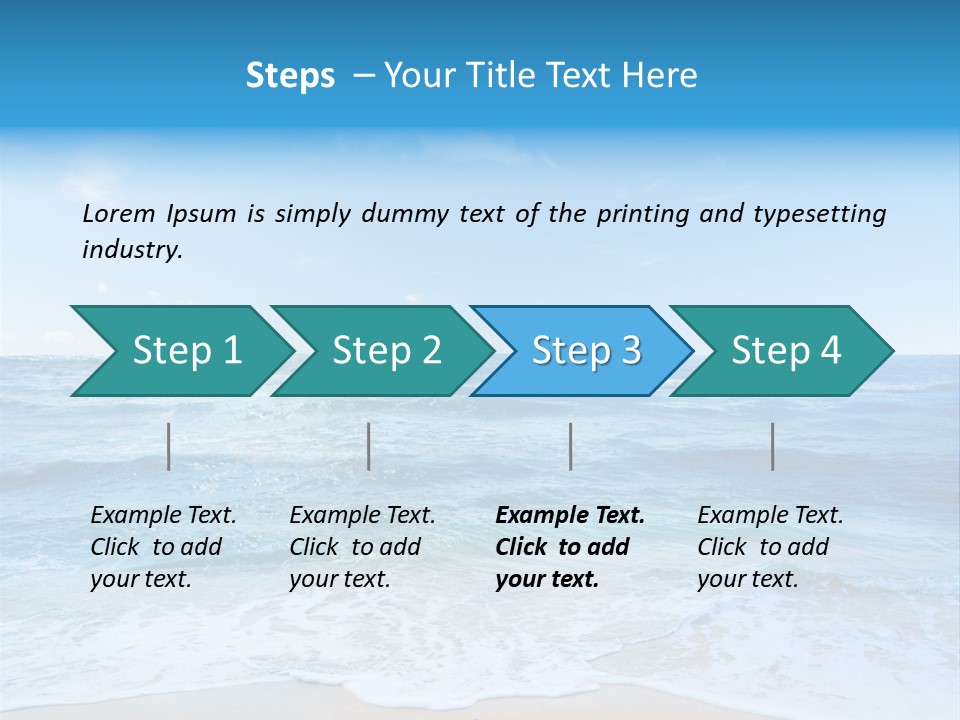 Travel Colorful Sea PowerPoint Template