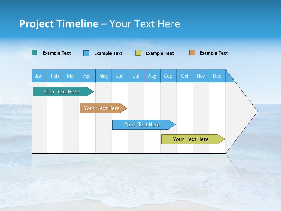 Travel Colorful Sea PowerPoint Template