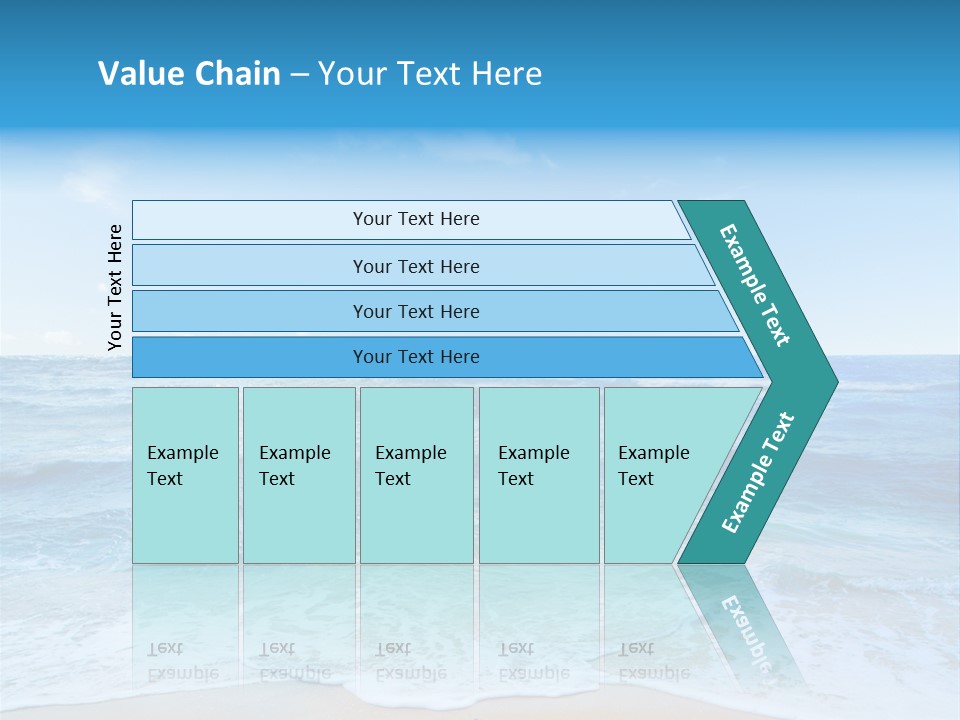 Travel Colorful Sea PowerPoint Template