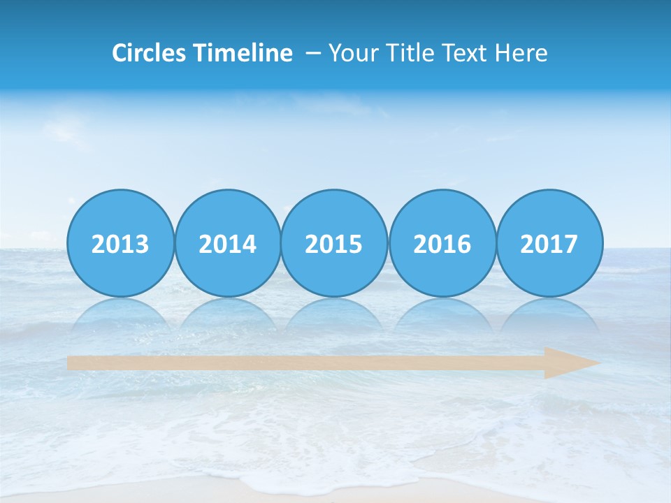 Travel Colorful Sea PowerPoint Template