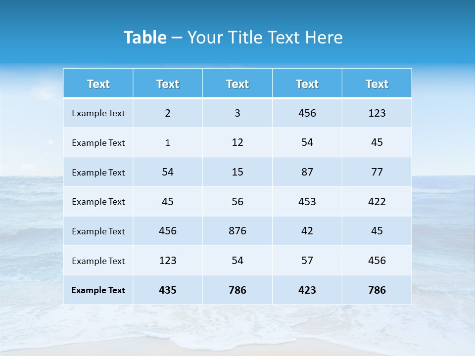 Travel Colorful Sea PowerPoint Template