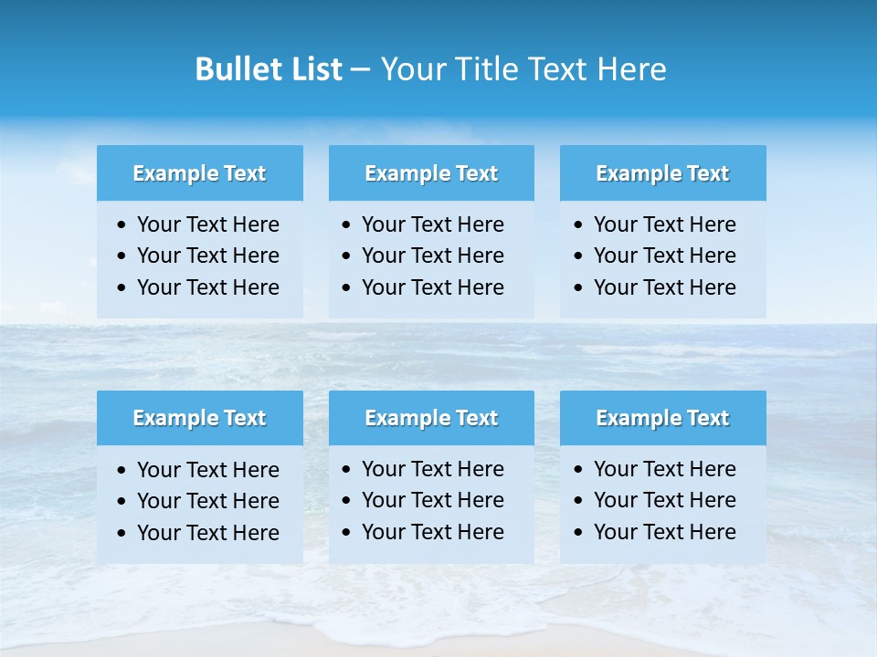 Travel Colorful Sea PowerPoint Template