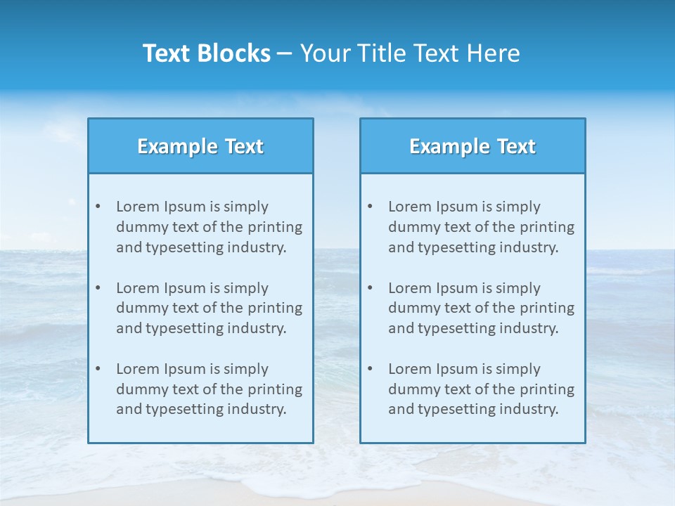 Travel Colorful Sea PowerPoint Template