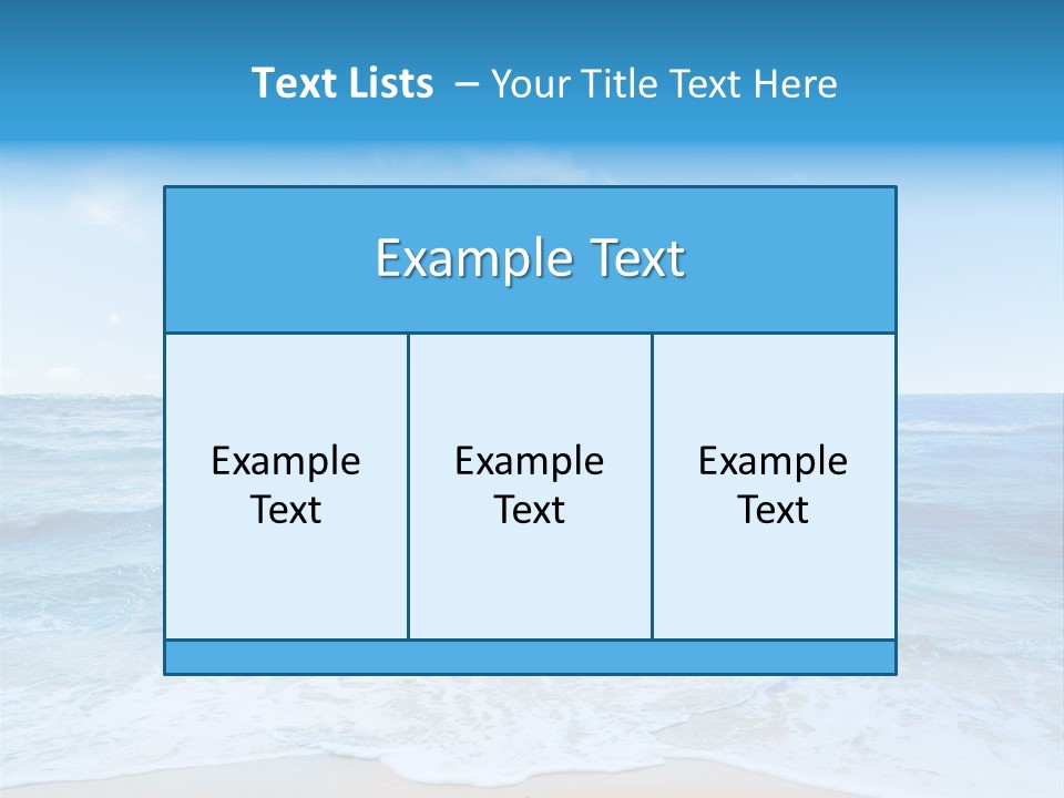 Travel Colorful Sea PowerPoint Template
