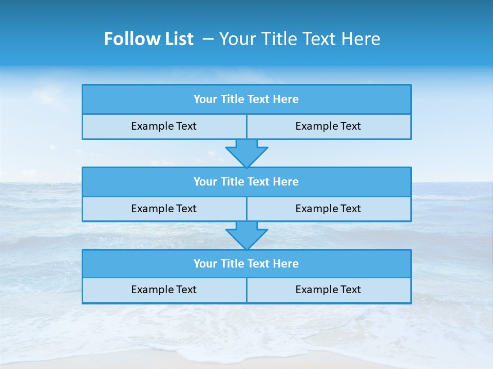 Travel Colorful Sea PowerPoint Template