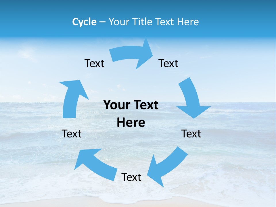 Travel Colorful Sea PowerPoint Template