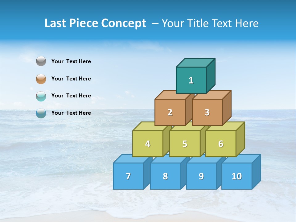 Travel Colorful Sea PowerPoint Template