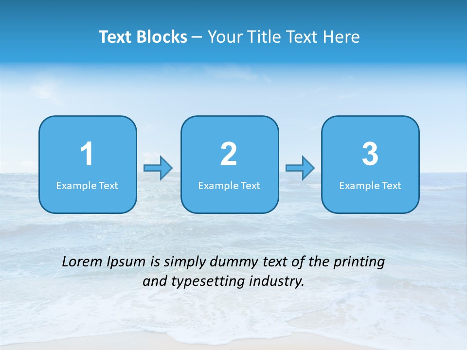 Travel Colorful Sea PowerPoint Template