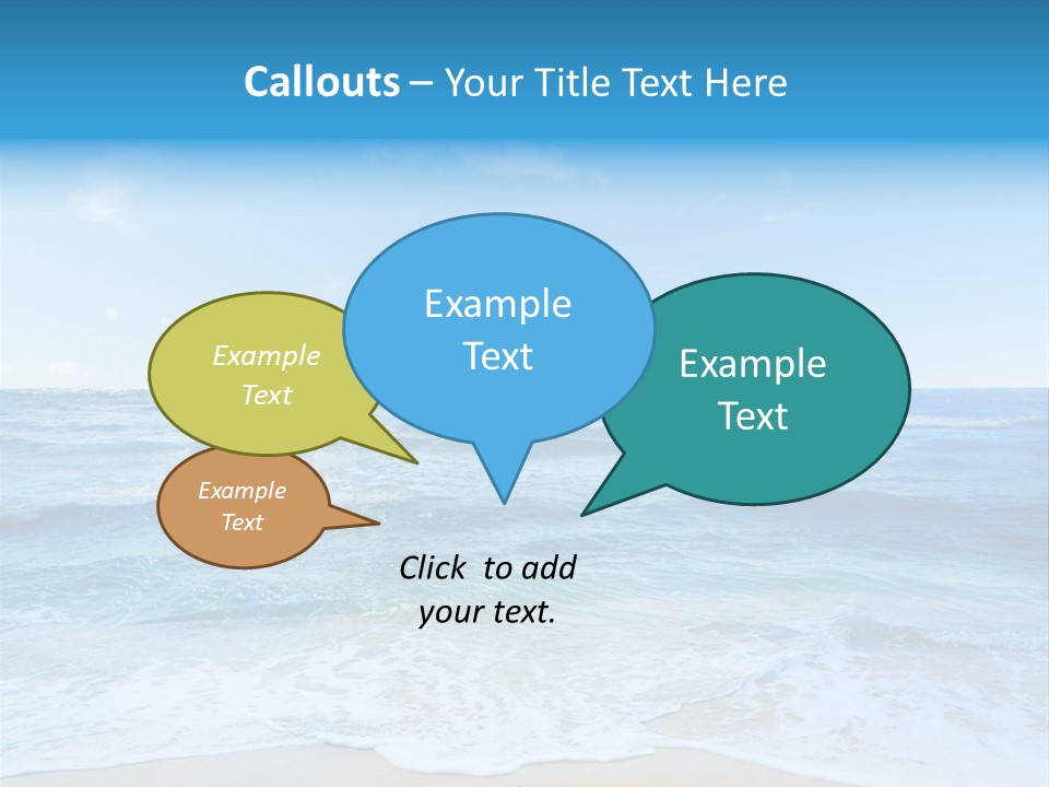 Travel Colorful Sea PowerPoint Template