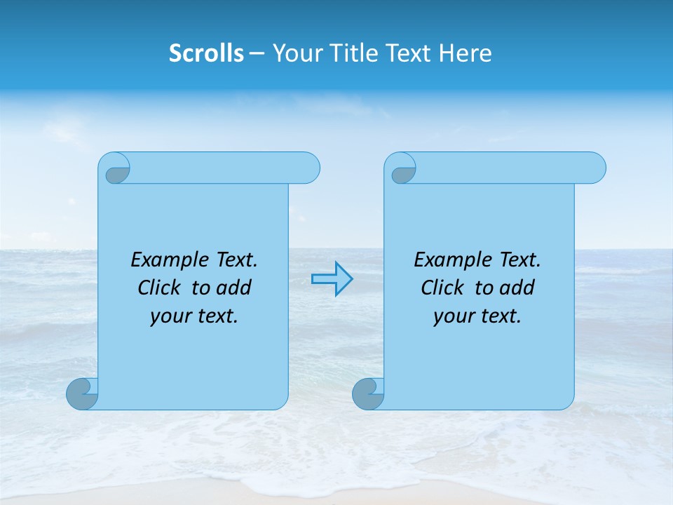 Travel Colorful Sea PowerPoint Template