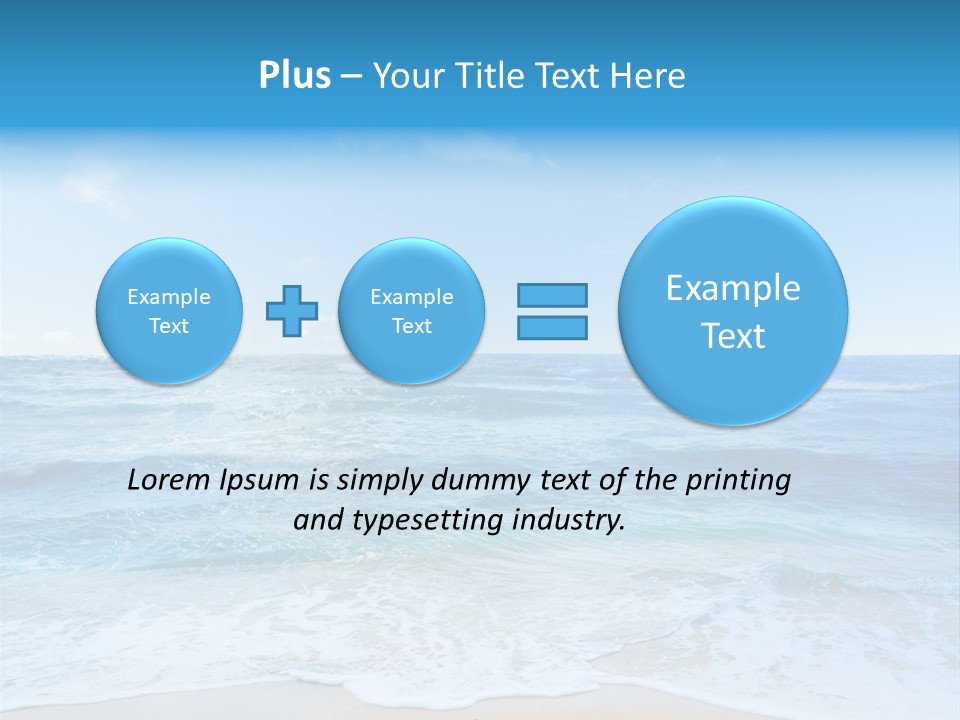 Travel Colorful Sea PowerPoint Template