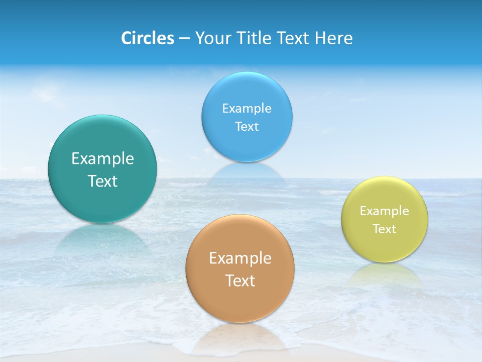 Travel Colorful Sea PowerPoint Template