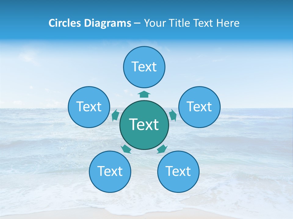 Travel Colorful Sea PowerPoint Template