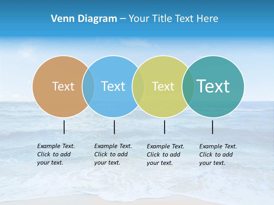 Travel Colorful Sea PowerPoint Template