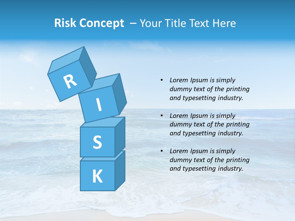 Travel Colorful Sea PowerPoint Template