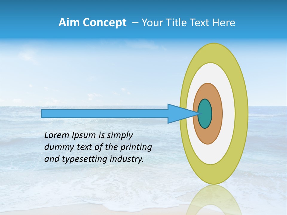 Travel Colorful Sea PowerPoint Template