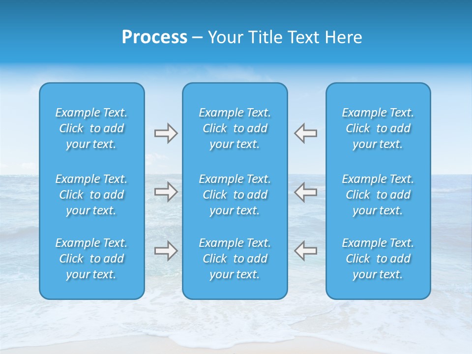 Travel Colorful Sea PowerPoint Template