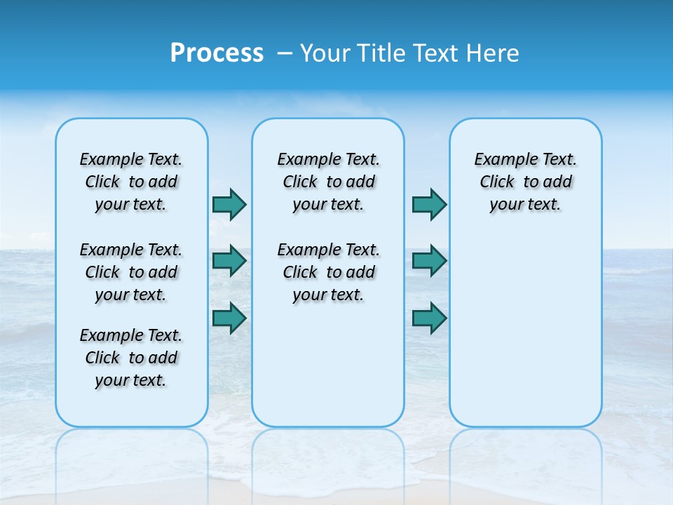 Travel Colorful Sea PowerPoint Template
