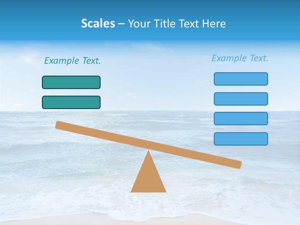 Travel Colorful Sea PowerPoint Template