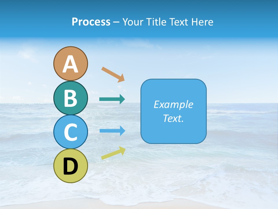 Travel Colorful Sea PowerPoint Template