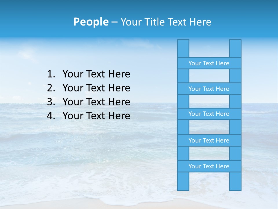 Travel Colorful Sea PowerPoint Template